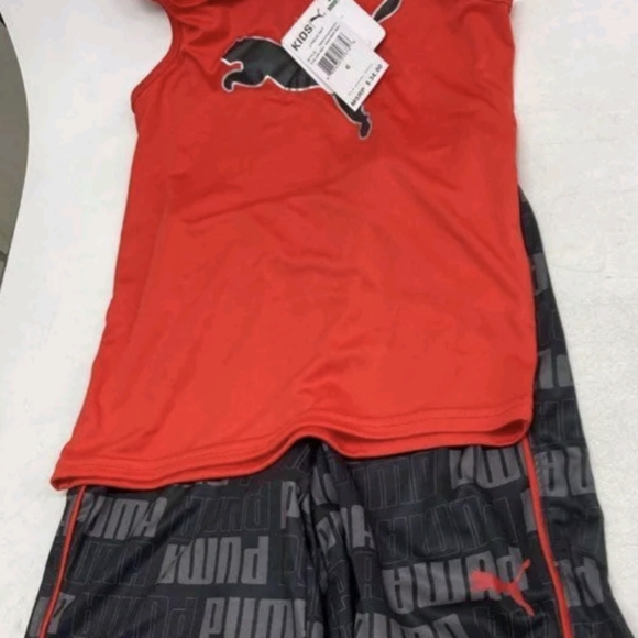 Puma Little Boy's 2-Piece Logo Tank Top & Shorts Set Size 6 NWT MSRP $34 - Picture 3 of 6
